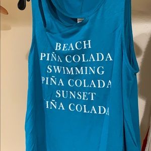 Greenish blueish Express tank top